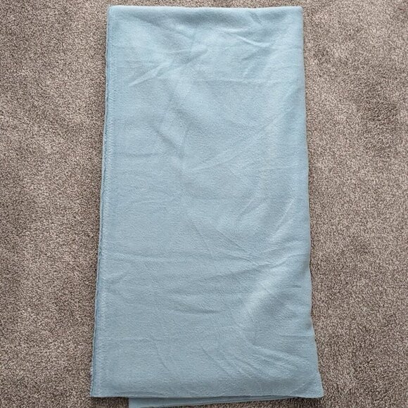 FLEECE FABRIC Remnant Light Teal Blue; Size 1 2/3 Yards (59 x 60) - Picture 1 of 1